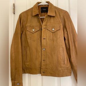 Lucky Brand Leather Trucker Jacket